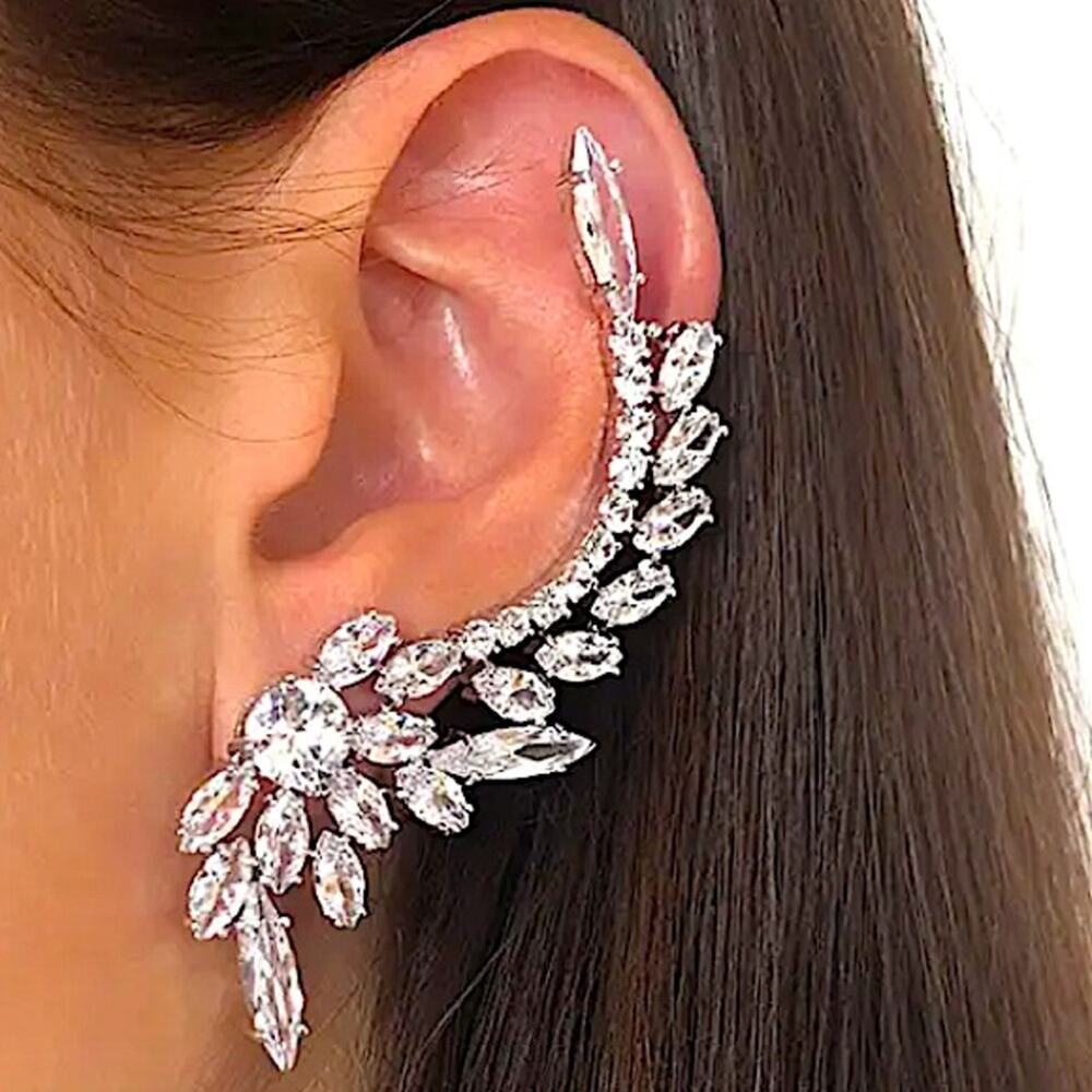 Vintage Rhinestone Statement Ear Climber